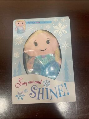 Hallmark Itty Bittys Elsa Plush - Blue, Blonde, Pink